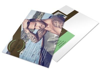 Model Photography Postcard Template 2 preview