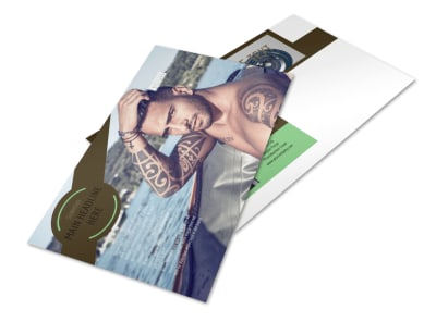 Model Photography Postcard Template preview