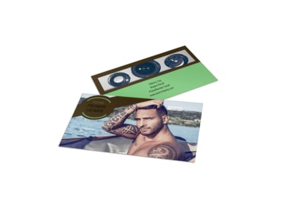 Model Photography Business Card Template preview