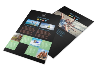 Travel Adventure Activities Flyer Template 3 preview