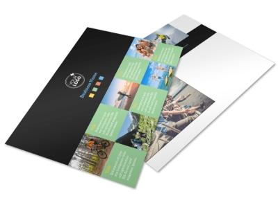 Travel Adventure Activities Postcard Template preview
