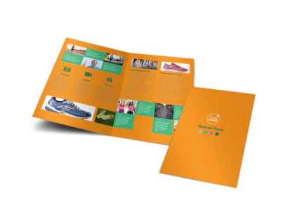 Your Next Running Club Bi-Fold Brochure Template preview