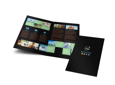 Travel Adventure Activities Bi-Fold Brochure Template preview
