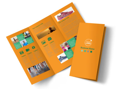 Your Next Running Club Tri-Fold Brochure Template preview