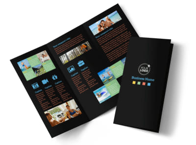 Travel Adventure Activities Tri-Fold Brochure Template preview