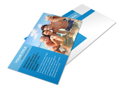Family Beach Resort Postcard Template 2 preview