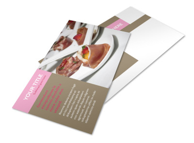 Event Catering Postcard Template 2 preview