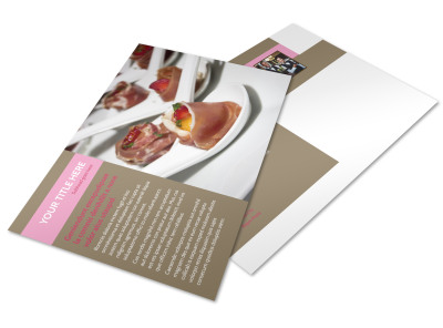 Event Catering Postcard Template preview