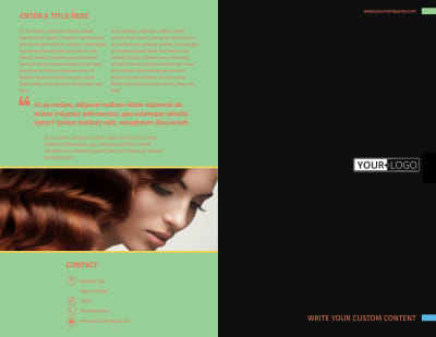 Hair Salon & Spa Brochure Template Preview 1