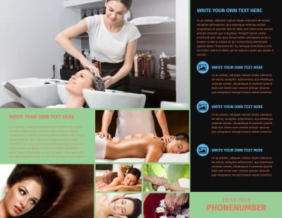 Hair Salon & Spa Brochure Template Preview 2