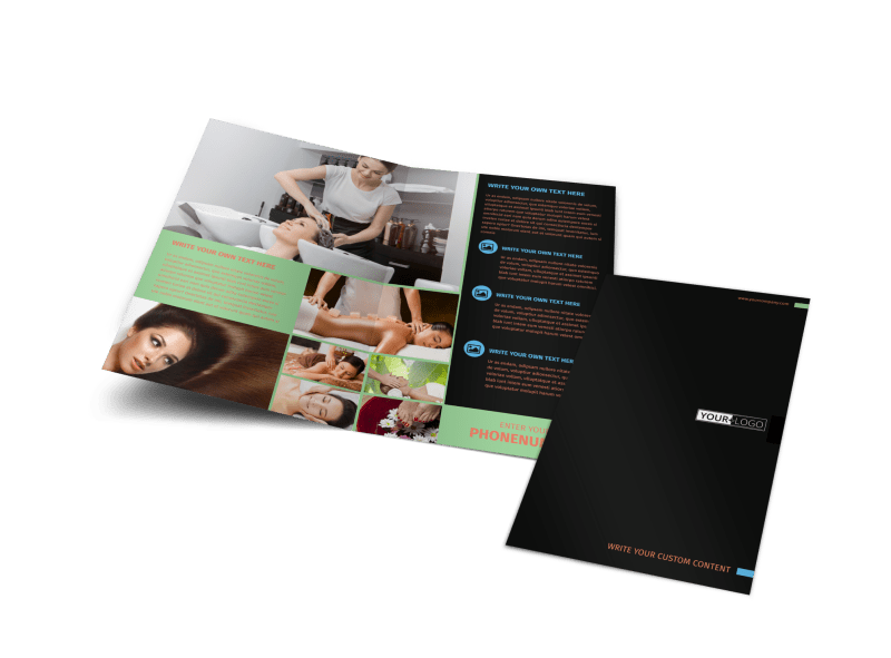 Hair Salon & Spa Brochure Template Preview 1