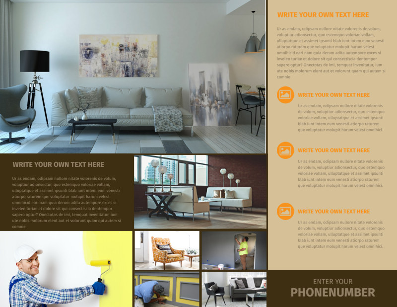Painter & Painting Contractor Brochure Template