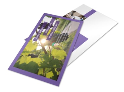 Vineyard & Winery Postcard Template 2 preview