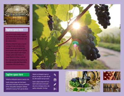 Vineyard & Winery Brochure Template Preview 2