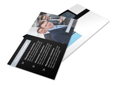 Portfolio Management Postcard Template 2 preview