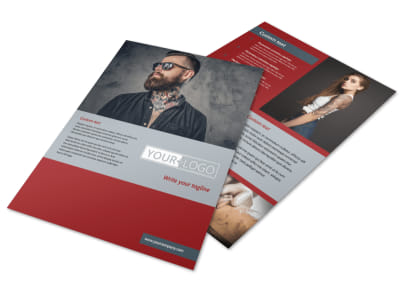 Tattoo Shop Flyer Template preview