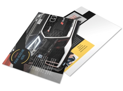 Auto Finance Postcard Template preview
