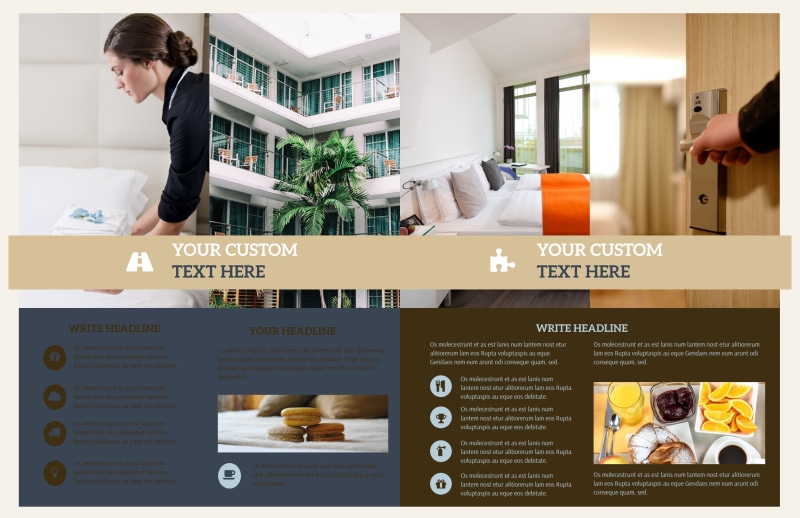 Hotels Bi-Fold Brochure Template 2