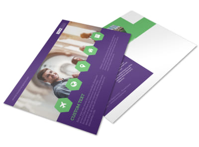 Student Accommodations Postcard Template preview