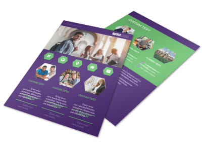 Student Accommodations Flyer Template preview