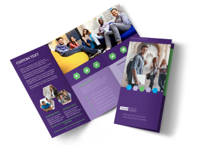Student Accommodations Tri-Fold Brochure Template preview