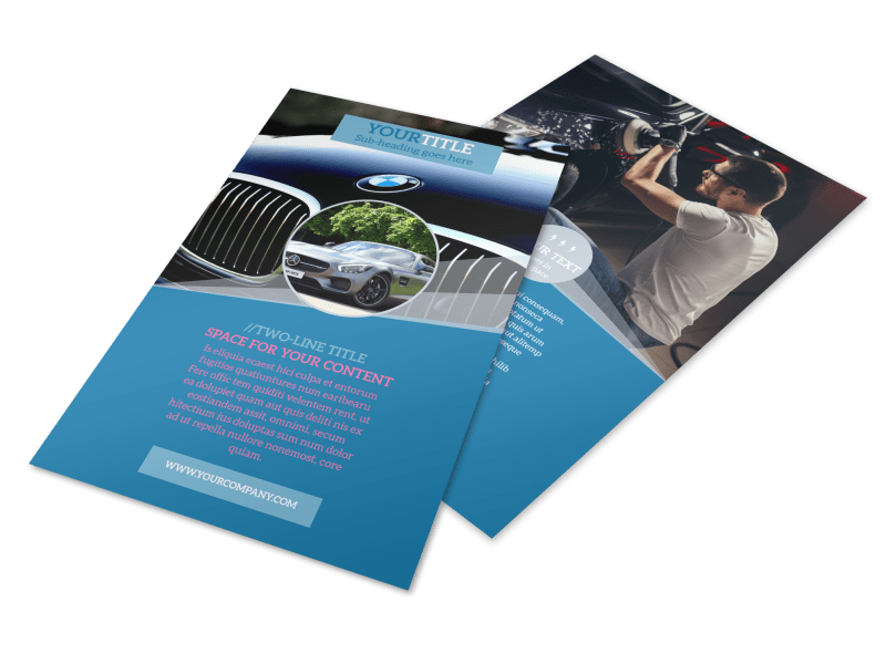 Auto Detailing Flyer Template Preview 1