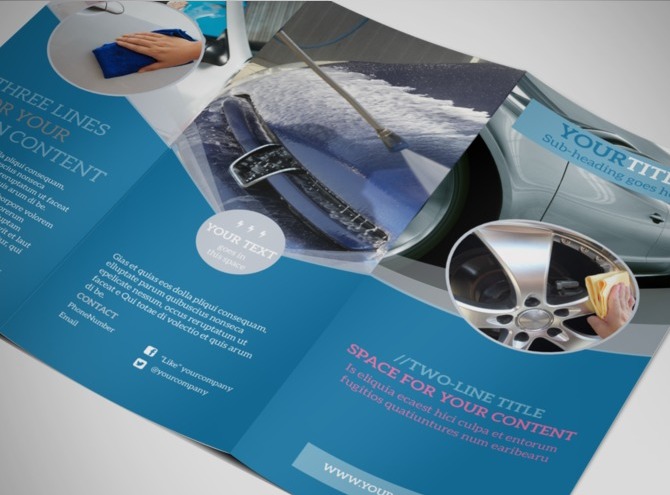 Car Auto Detailing Services Business Tri Fold Brochure Templates Mycreativeshop Com Car Detailing Template