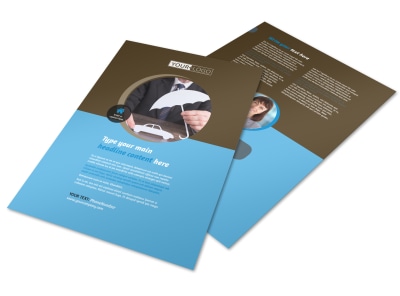 Car Insurance Company Flyer Template preview