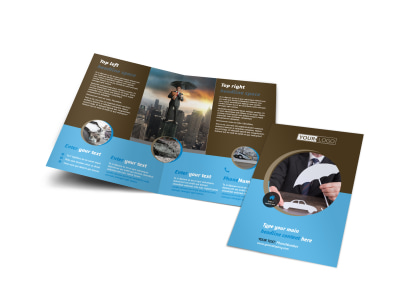 Car Insurance Company Bi-Fold Brochure Template preview