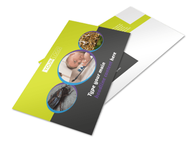 Pest Control Postcards Template Preview
