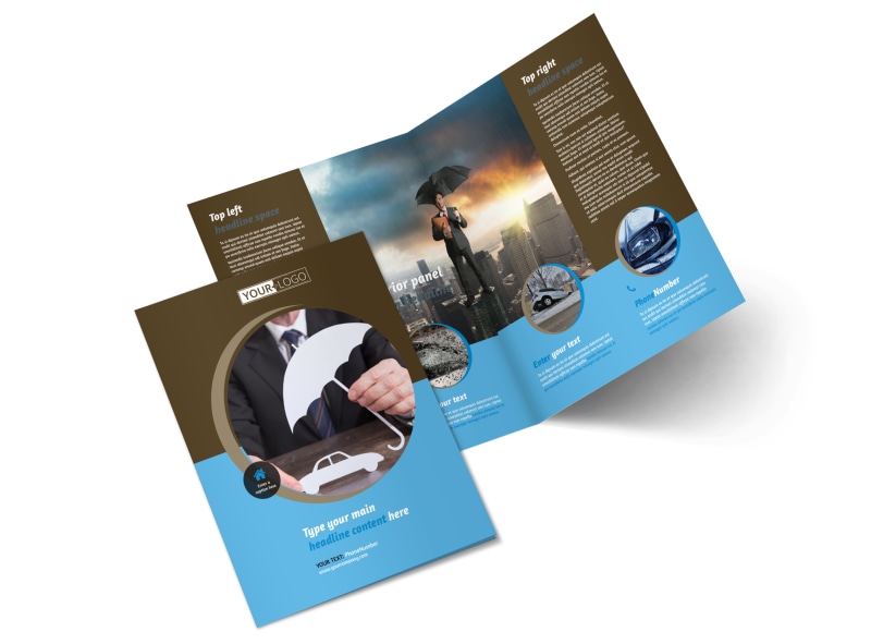 Car &amp; Auto Insurance Agency Services Brochure Templates |MyCreativeShop.com