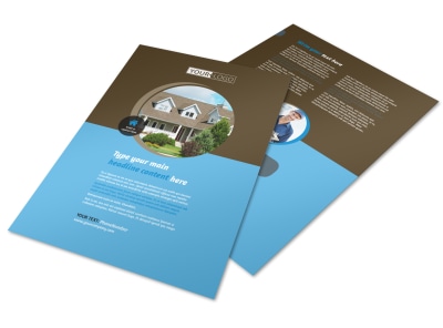 Home Security Installation Flyer Template preview