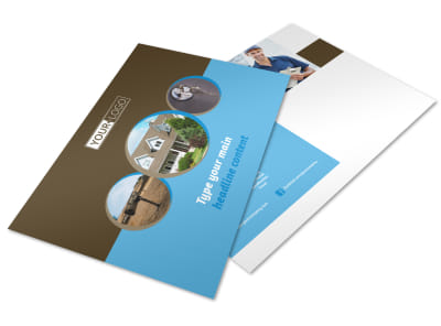 Home Security Installation Postcard Template preview
