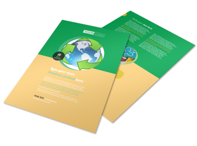 Recycling Flyer Template preview