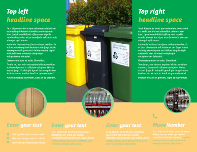 Recycling Brochure Template Preview 2