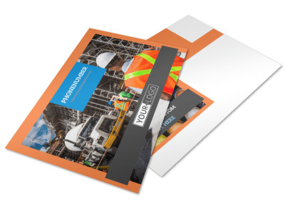 Construction Safety Postcard Template 2 preview
