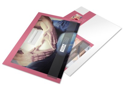 Pregnancy Postcard Template preview