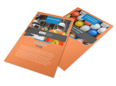 Construction Safety Flyer Template 3 preview