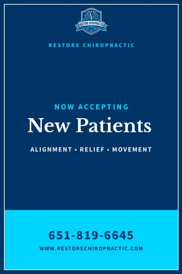 Now Accepting New Patients Chiropractic