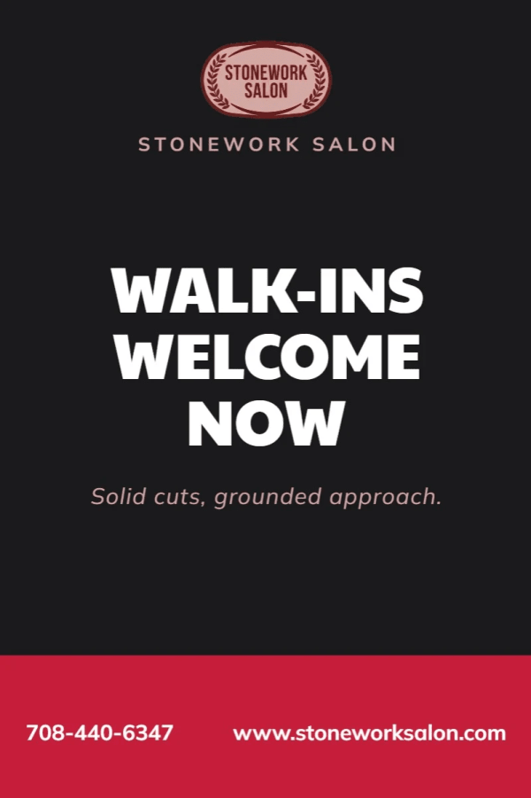 Walk-Ins Welcome Hair Salon