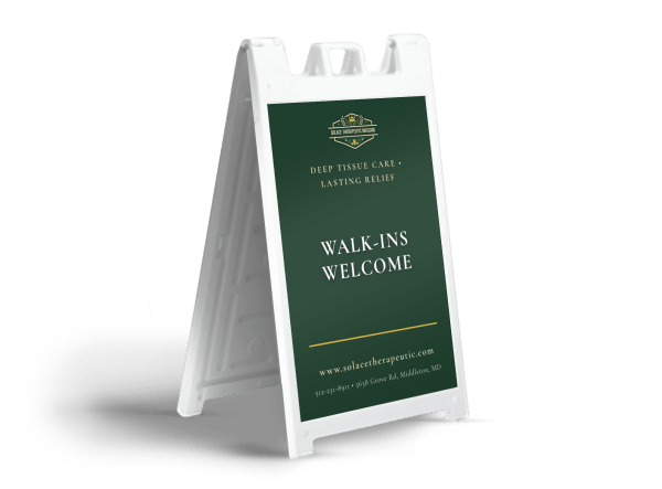 Walk-Ins Welcome Massage