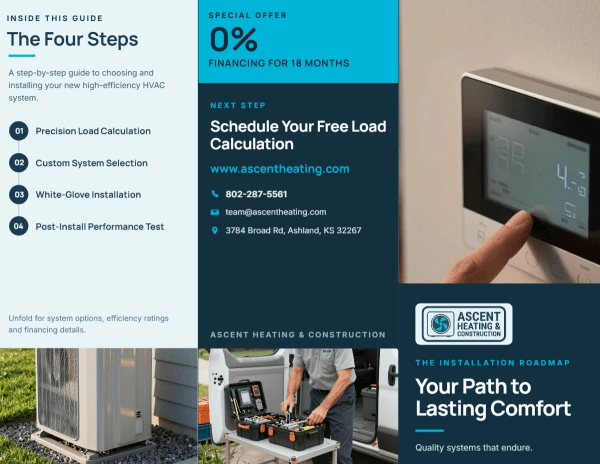 Installation HVAC Tri-Fold Brochure Template 