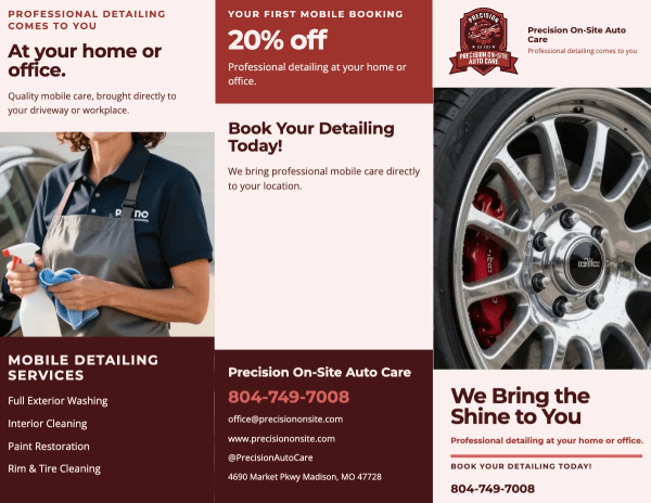 Mobile Service Auto Detailing