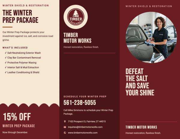 Seasonal Promotions Auto Detailing