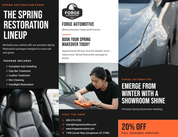 Seasonal Promotions Auto Detailing