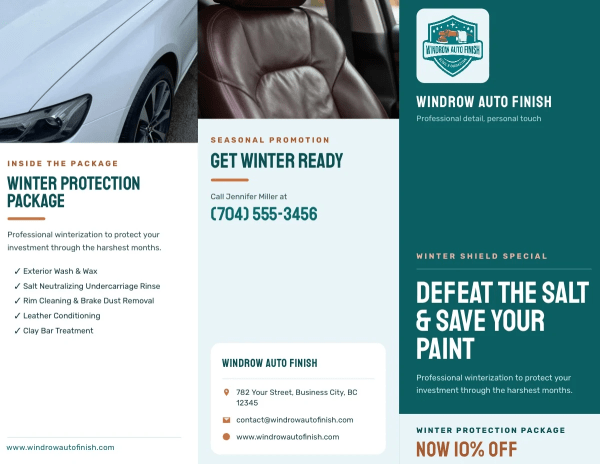Seasonal Promotions Auto Detailing