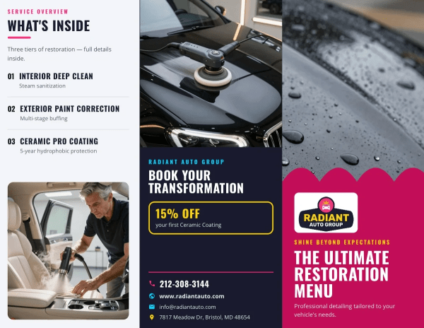 Services Offered Auto Detailing