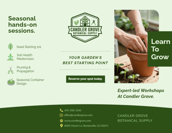 Workshops Greenhouse