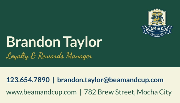 Rewards Program Coffee Shop