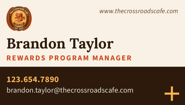 Rewards Program Coffee Shop